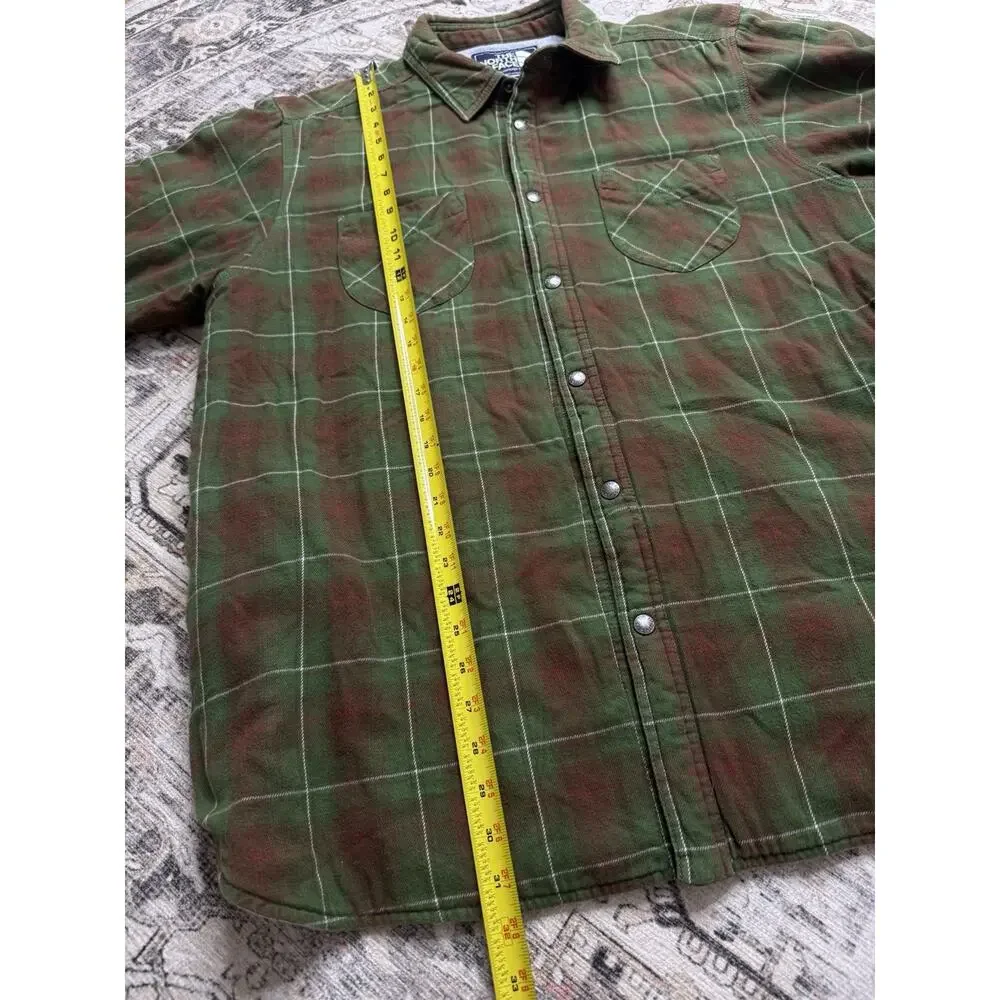 The North Face Campshire Plaid Flannel Insulated Shirt Jacket Shacket Men's XL